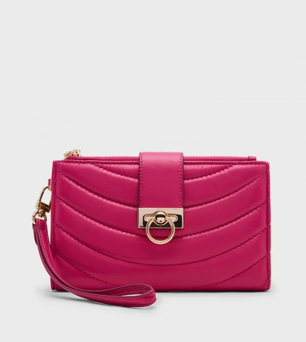 Anne Klein Quilted Flap Wallet Bag